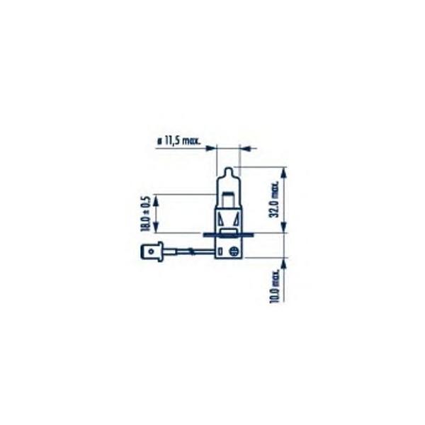 NARVA - 48321 (Лампа накаливания H3 12V 55W PK22s)