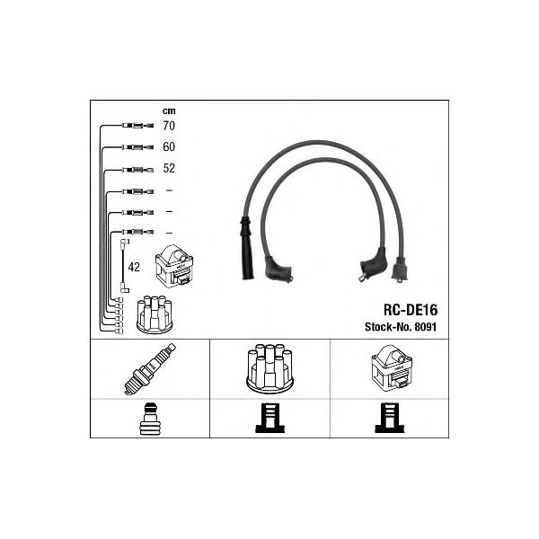 NGK - 8091 (Комплект проводов зажигания)