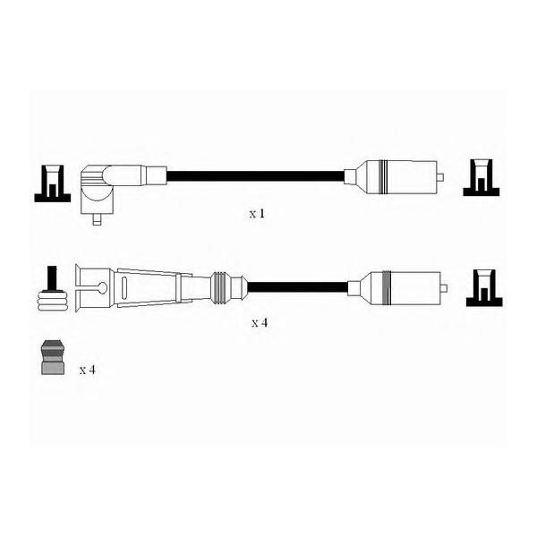 NGK - 0510 (Провод выс GOLF/PASSAT/T-III 1.6-2.0)