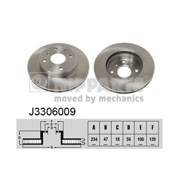 NIPPARTS - J3306009 (Тормозной диск)