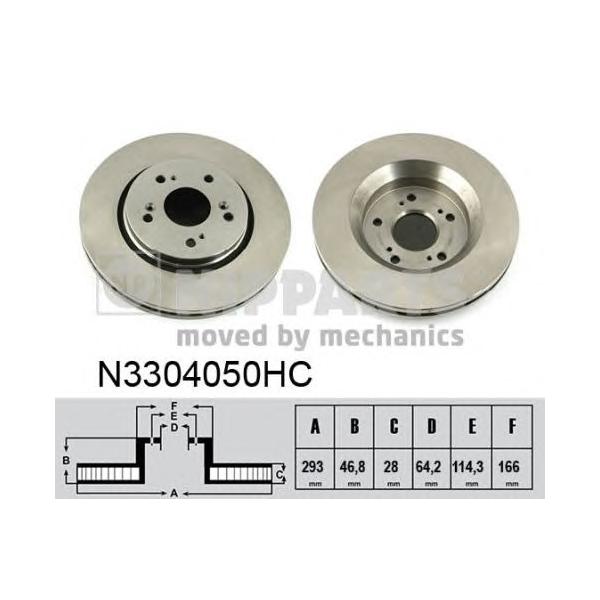 NIPPARTS - N3304050HC (Тормозной диск)