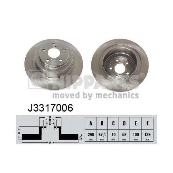 NIPPARTS - J3317006 (Тормозной диск)