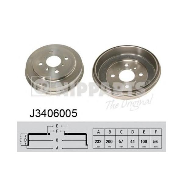 NIPPARTS - J3406005 (Тормозной барабан)
