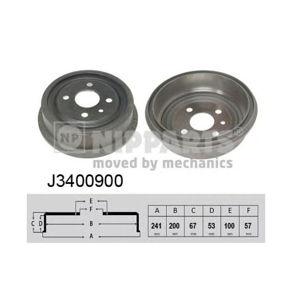 NIPPARTS - J3400900 (Тормозной барабан)