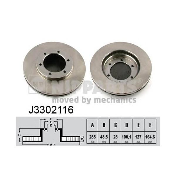 NIPPARTS - J3302116 (Тормозной диск)