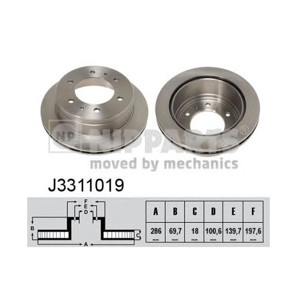 NIPPARTS - J3311019 (Тормозной диск)