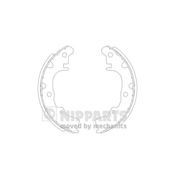 NIPPARTS - J3506003 (Комплект тормозных колодок)