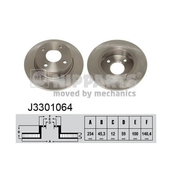 NIPPARTS - J3301064 (Тормозной диск)