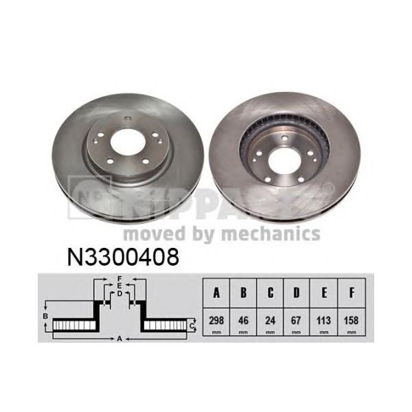NIPPARTS - N3300408 (Тормозной диск)