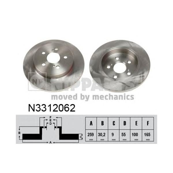 NIPPARTS - N3312062 (Тормозной диск)