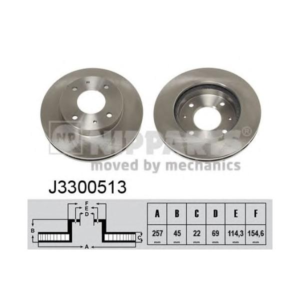 NIPPARTS - J3300513 (Тормозной диск)
