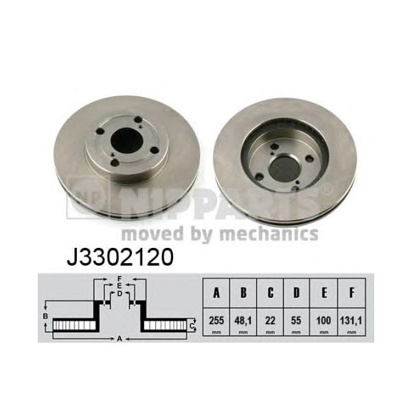 NIPPARTS - J3302120 (Тормозной диск)