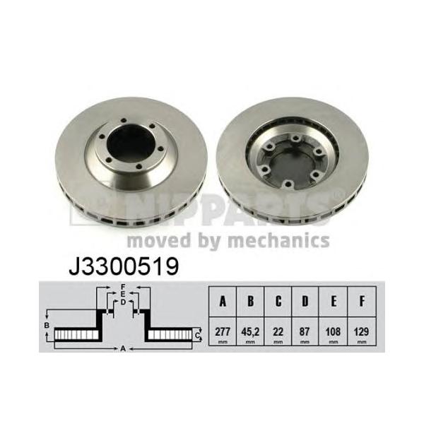 NIPPARTS - J3300519 (Тормозной диск)