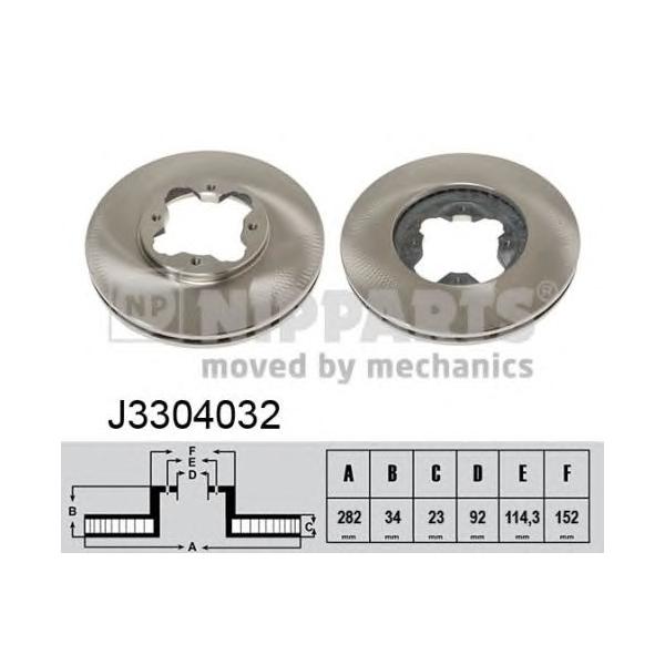 NIPPARTS - J3304032 (Тормозной диск)