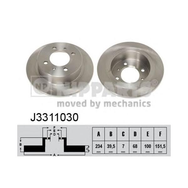 NIPPARTS - J3311030 (Тормозной диск)