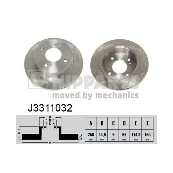 NIPPARTS - J3311032 (Тормозной диск)