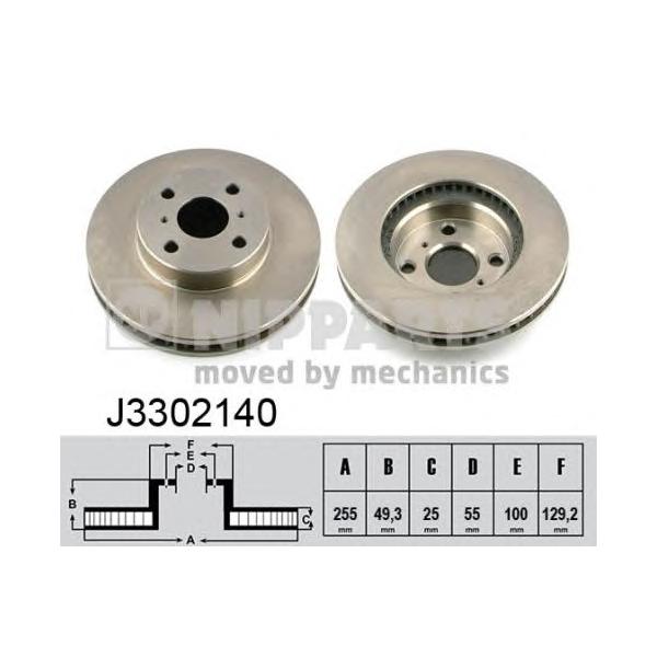 NIPPARTS - J3302140 (Тормозной диск)