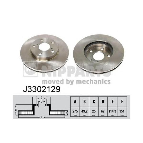 NIPPARTS - J3302129 (Тормозной диск)