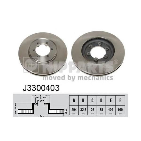 NIPPARTS - J3300403 (Тормозной диск)