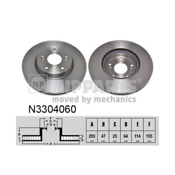 NIPPARTS - N3304060 (Тормозной диск)