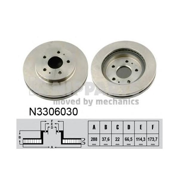 NIPPARTS - N3306030 (Тормозной диск)
