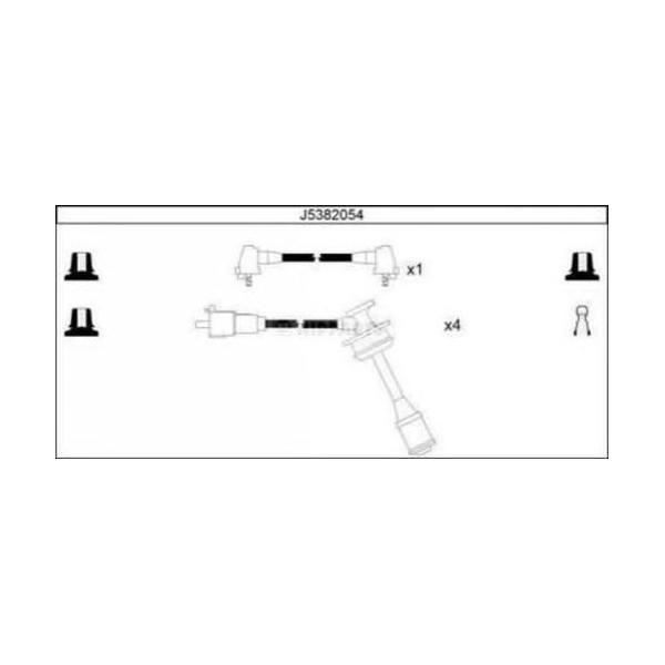 NIPPARTS - J5382054 (Комплект проводов зажигания)