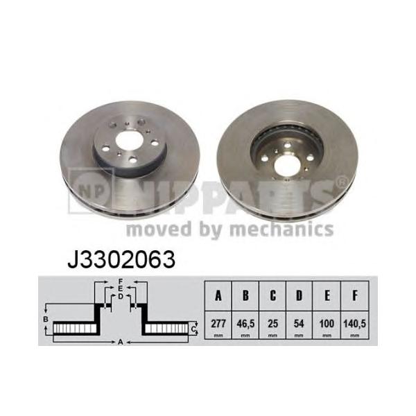 NIPPARTS - J3302063 (Тормозной диск)