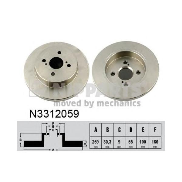 NIPPARTS - N3312059 (Тормозной диск)