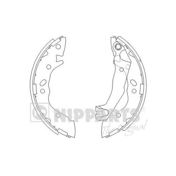 NIPPARTS - J3500509 (Комплект тормозных колодок)