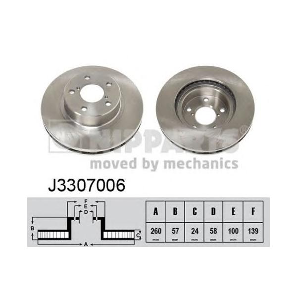 NIPPARTS - J3307006 (Тормозной диск)