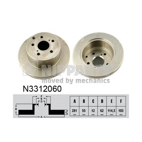 NIPPARTS - N3312060 (Тормозной диск)