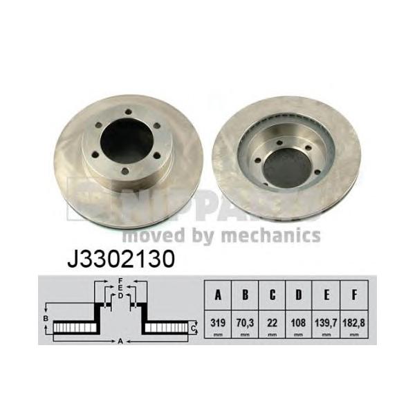 NIPPARTS - J3302130 (Тормозной диск)