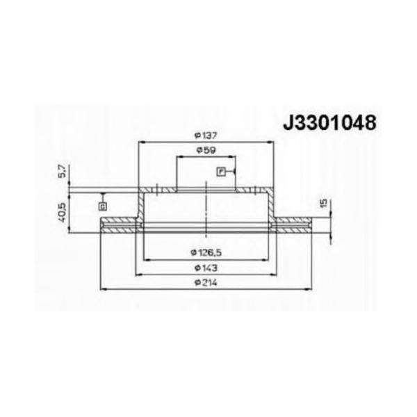 NIPPARTS - J3301048 (Тормозной диск)