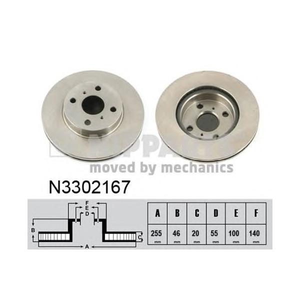 NIPPARTS - N3302167 (Тормозной диск)