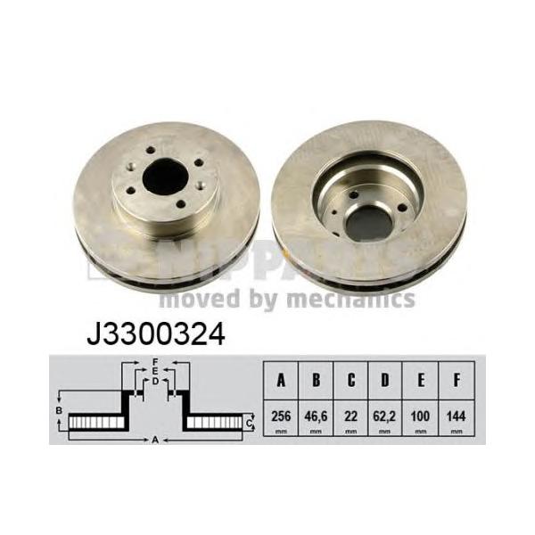 NIPPARTS - J3300324 (Тормозной диск)
