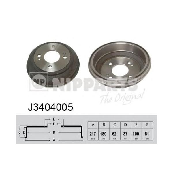 NIPPARTS - J3404005 (Тормозной барабан)
