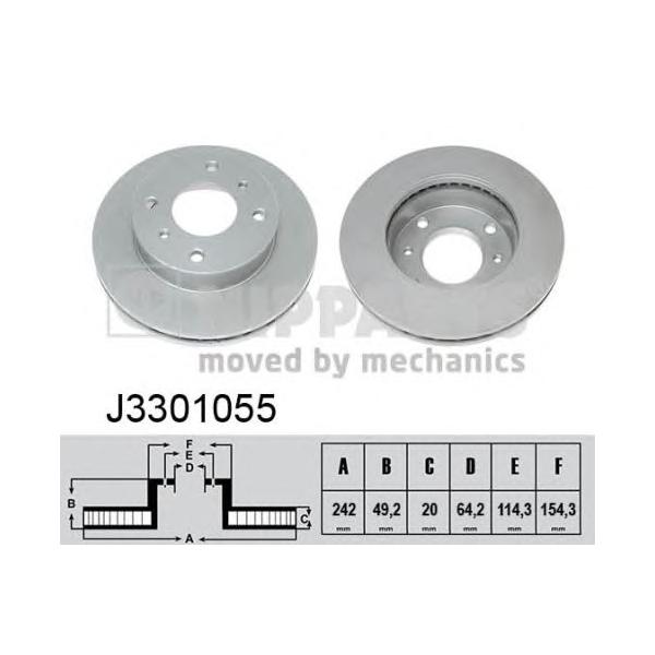 NIPPARTS - J3301055 (Тормозной диск)