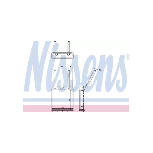 NISSENS - 726531 (радиатор печки/ Opel Astra/Vectra all 88>)