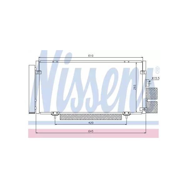 NISSENS - 94885 (радиатор конд./ Subaru Legacy 2.0/2.5/3.0 03>)