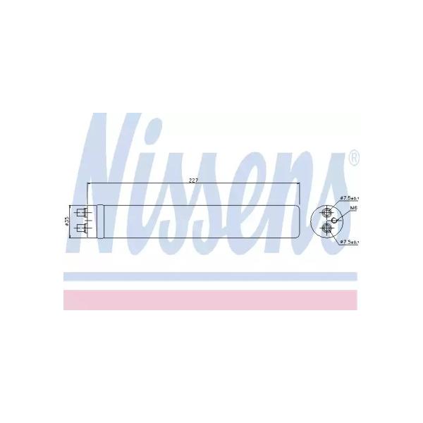 NISSENS - 95480 (Осушитель кондиционера Honda Cvic 4 Door (06-) 1.3)