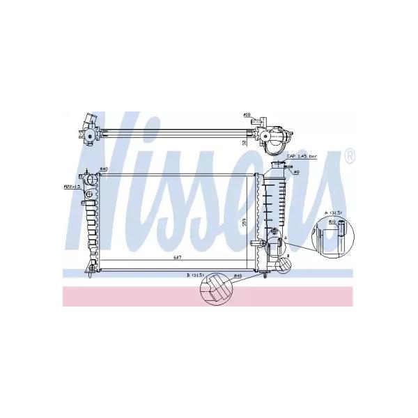 NISSENS - 63578A (радиатор/ Citroen ZX, Peugeot 306 1.9TD МКПП 93>)