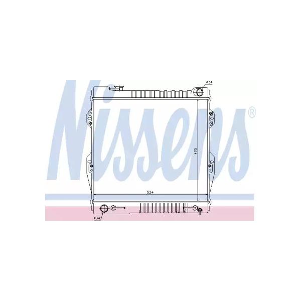 NISSENS - 64847 (Радиатор TOYOTA 4 RUNNER 3.0 90-96)