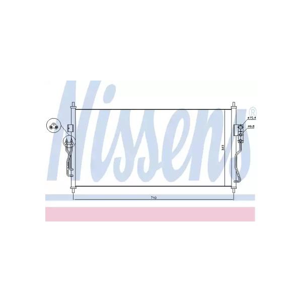 NISSENS - 940363 (Радиатор кондиционера внешний)