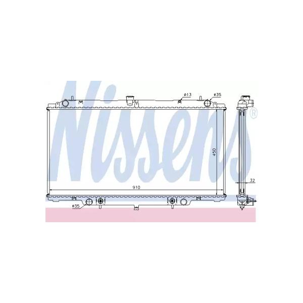 NISSENS - 62953A (Радиатор охлаждения)