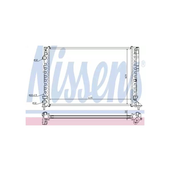 NISSENS - 63843A (Радиатор двигателя 63843A)