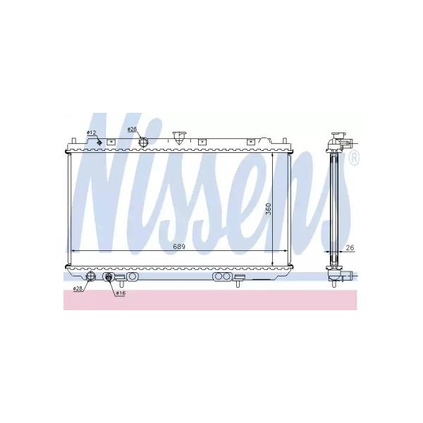 NISSENS - 67348A (Радиатор двигателя 67348A)