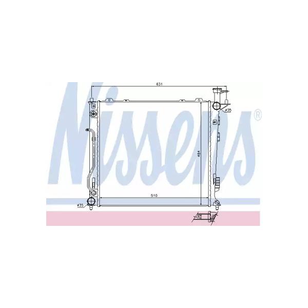 NISSENS - 67465 (Радиатор охлаждения двигателя МКПП/АКПП)