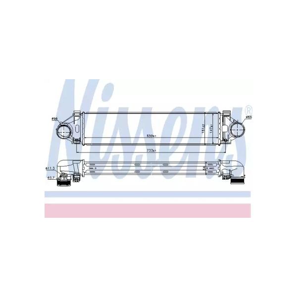 NISSENS - 96471 (Интеркулер VOLVO S80 2.0T 06-)