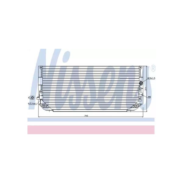 NISSENS - 94368 (радиатор конд./ Toyota Co)