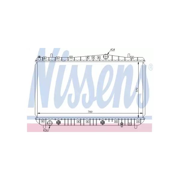 NISSENS - 61634 (LACETTI (+ DW NUBIRA) РАДИАТОР ОХЛАЖДЕН)